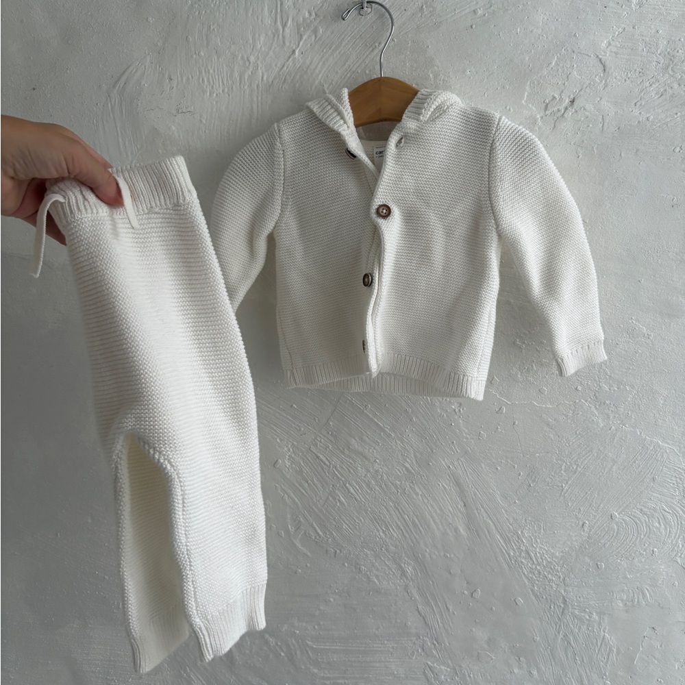 12 month carters knit set